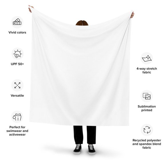 Plain White Eco-friendly polyester sewing fabric (Customizable) - Picture 1 of 1